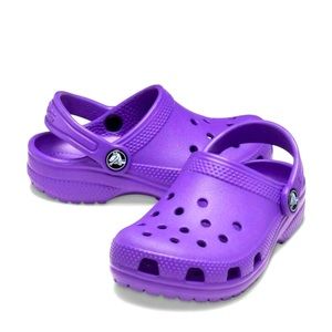 Children’s purple crocs